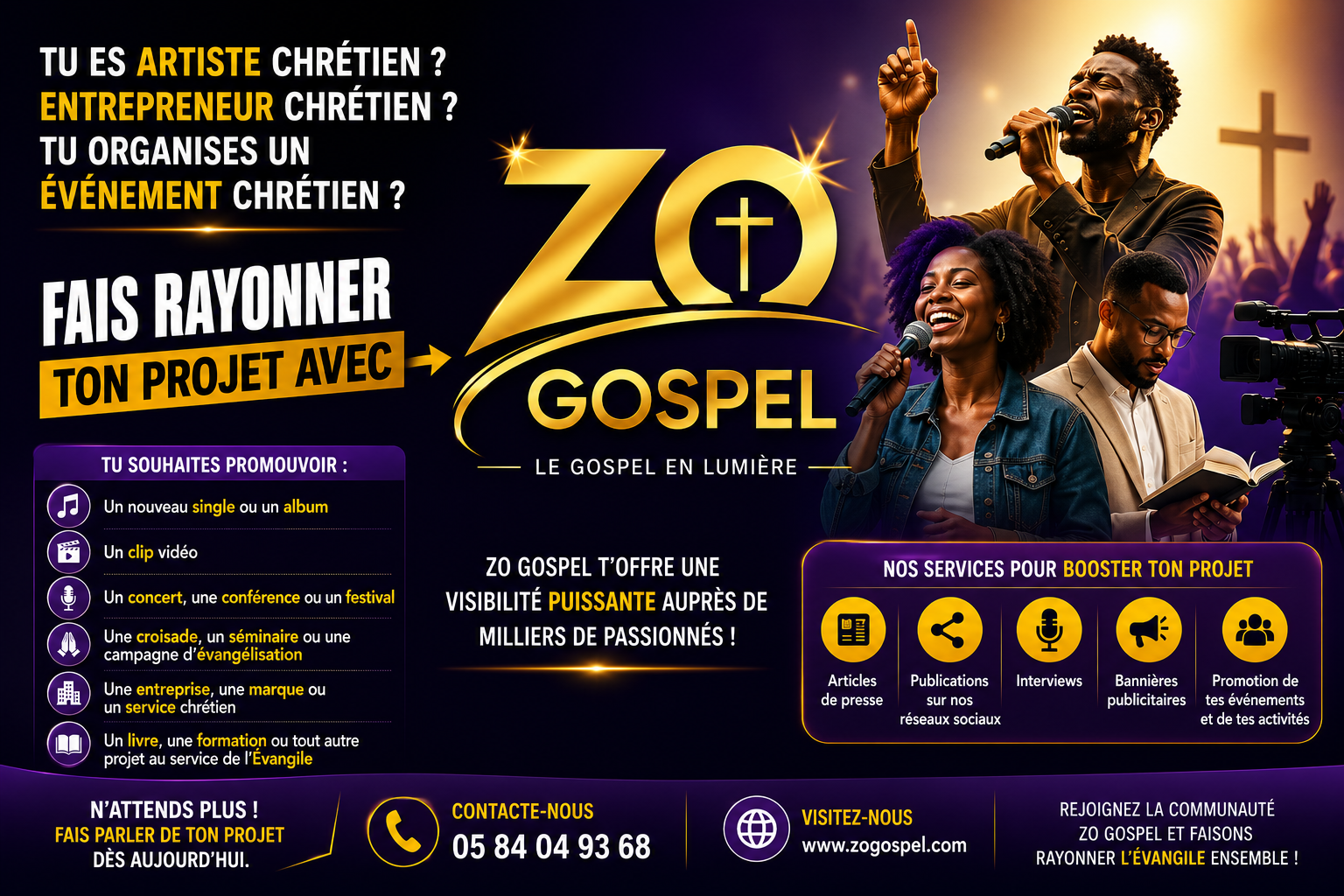 PUBLICITE SUR ZO GOSPEL